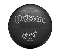 WILSON Evergreen NBA Player, Ballon de Basket, Revêtement Pure Touch, Idéal pour Extérieur, Résistant Aux Intempéries, Joueur: Tatum, Couleur: Noir, Taille: 7