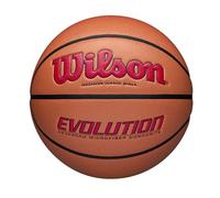 Wilson Evolution 295 Indoor Game Ball WTB0595XB705, Unisex basketballs, Orange, 7 EU
