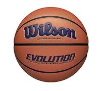 Wilson Ballon de basket Evolution 295 - Toucher doux, Traction, Taille 7 Orange/Marine