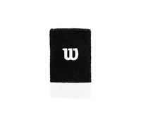 Wilson EXTRA WIDE WRISTBAND Bracelet Black/White/White FR : Taille Unique (Taille Fabricant : Taille Unique)