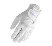 WILSON Feel Plus Gants de Golf pour Femme, Adhérence Fiable, Contrôle Supérieur et Technologie Anti-Transpiration, Main Gauche, Couleur : Blanc, Taille : M