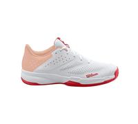 Wilson Femme KAOS Stroke 2.0 Tennis Shoe, White/Peach Parfait/Infrared, 43 1/3 EU