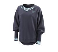 Wilson Femme Pull, CHI COTTON PULLOVER, Coton, Bleu-Gris (Outer Space), Taille XL, WRA792701XL
