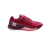 Wilson Femme Rush Pro 4.0 Clay Sneaker, Beet Red/White/Tropical Peach, 36 EU