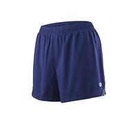 Wilson Femme Short de Tennis, W TEAM 3.5 SHORT, Polyester, Bleu (Blue Depths), Taille M, WRA766303
