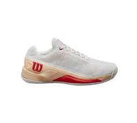 Wilson Femmes Rush Pro 4.0 Cly Chaussures De Tennis Chaussure Terre Battue Blanc - Abricot 36
