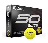Wilson Staff Cinquante Elite 12 Balles de Golf Jaune De
