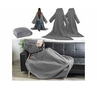Wilson Gabor 2 couvertures polaires à manches 150 x 200 cm coloris anthracite