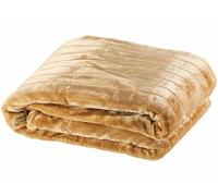 Couverture imitation fourrure beige Beige G