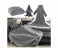 Wilson Gabor Couverture polaire plaid à manches 150 x 200 cm coloris anthracite