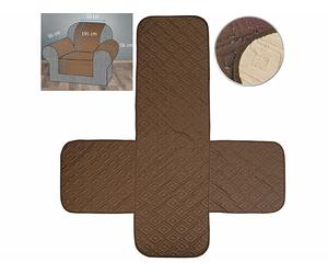 Wilson Gabor Housse de protection réversible pour fauteuil, coloris beige/marron