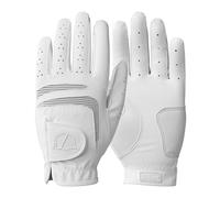 WILSON Grip Plus Damen-Golfhandschuhe, Verbesserte Leistung, Sicherer Grip, Ideale Passform, Robuste Konstruktion, Weiß, Größe M (Linke Hand)