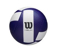 Wilson Helix Game, Ballon de Volley, Conçu pour la Haute Performance, Adhérence Avancée et Contrôle Optimisé, Microfibres de Première Qualité, Couleur: Bleu/Blanc, Taille Officielle