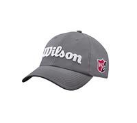 Wilson Homme Casquette de Golf, PRO TOUR, Polyester, Gris/Blanc, Taille Unique, WGH7000054