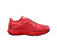 Wilson Homme Chaussures de Tennis, KAOS 3.0 CLAY, Rouge/Noir, 46 2/3, pour court en terre battue, pour les joueurs de tout niveau, WRS326560E115
