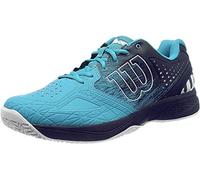 WILSON Homme Chaussures de Tennis, KAOS COMP 2.0, Bleu/Bleu Clair/Blanc, 48, pour Tout Type de Courts, pour Les Joueurs de Tout Niveau, WRS326170E125