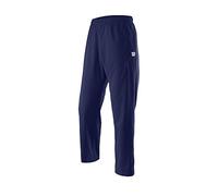 Wilson Homme Pantalon de Survêtement, M TEAM WOVEN PANT, Polyester, Bleu (Blue Depths), Taille XL, WRA765702