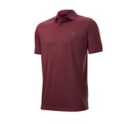 Wilson Homme, Polo de Sport, STRIPE POLO, Polyester, Rouge, Taille LG, WGA700608