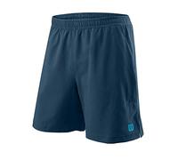 Wilson Homme Short, POWER TWIN 7 SHORT, Polyester, Bleu (Majolica Blue), Taille XXL, WRA778903XX