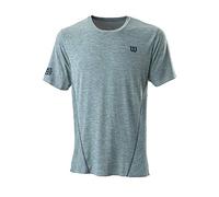 Wilson Homme T-Shirt, KAOS MIRAGE CREW, Polyester/Nylon/Spandex, Bleu-Gris (Outer Space), Taille XXL, WRA788701XX