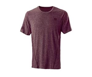 Wilson Homme T-Shirt, KAOS MIRAGE CREW, Polyester/Nylon/Spandex, Bordeaux (Fig), Taille S, WRA788702SM