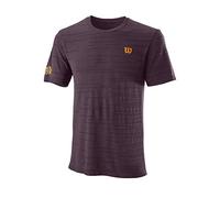 Wilson Homme T-Shirt, KAOS RAPIDE SMLS CREW, Polyester/Nylon, Bordeaux (Fig), Taille L, WRA788803LG