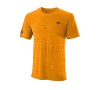 Wilson Homme T-Shirt, KAOS RAPIDE SMLS CREW, Polyester/Nylon, Orange (Koi Orange), Taille XXL, WRA788804XX