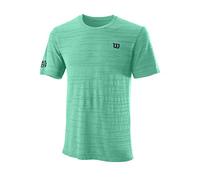 Wilson Homme T-Shirt, KAOS RAPIDE SMLS CREW, Polyester/Nylon, Vert Menthe (Neo-Mint), Taille S, WRA788801SM