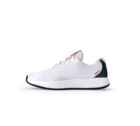WILSON Intrigue Lite Chaussures de Tennis Femme, Confort Dynamique et Grande Adaptabilité sur Le Court, Couleur: Blanc/Navy Blazer/Dubarry, Taille : 9