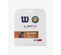 Wilson Jeu de Cordages Luxilon pour Raquettes de tennis, Duo Power Roland Garros, Combinaison ALU Power RG et NXT Power, Rouge/Naturel, WR830190116, Bronze/Natural