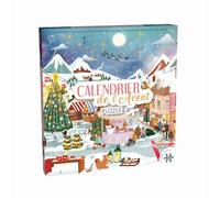 Eeboo – Calendrier de l'Avent puzzle Village de Noël – 1008 pièces en 24 coffrets