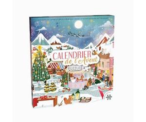 Wilson Jeux - Calendrier De L'Avent Puzzle Village De Noël - Un Puzzle de 1008 Pièces en 24 coffrets - Plongez Un Peu Plus Dans La Magie De Noël Chaque Jour