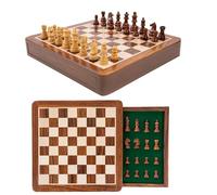 Wilson Jeux - Echiquier Tiroir Magnétique en Bois 25 cm Roi 45 mm - Fait Main - Pièces en Acacia Et Buis