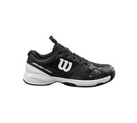 WILSON Junior/Enfant Chaussures de Tennis, Rush Pro JR QL, Noir/Blanc/Noir, 31 1/3, pour Tout Type de Surfaces, pour Joueurs de Tout Niveau, WRS326230E125
