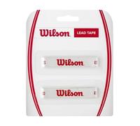 WILSON Bande de Plomb Lead Tape, Blanc avec Logo Cordage pour Tête de Raquette, WRZ540200 Taille Unique