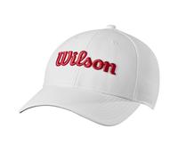 Wilson Men's Pro Tour Golf Hats Chapeau, Blanc/Rouge, Taille Unique Homme