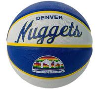 Wilson Mini Ballon de Basket TEAM RETRO, DENVER NUGGETS, Extérieur, Caoutchouc, Taille : MINI