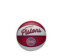 Wilson Mini Ballon de Basket, TEAM RETRO, DETROIT PISTONS, Extérieur, Caoutchouc, Taille : MINI