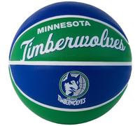 WILSON Mini Ballon de Basket Team Retro, Minnesota Timberwolves, Extérieur, Caoutchouc, Taille : Mini WTB3200IDMIN