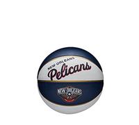 Wilson Mini Ballon de Basket TEAM RETRO, NEW ORLEANS PELICANS, Extérieur, Caoutchouc, Taille : MINI