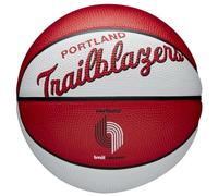 WILSON Mini Ballon de Basket Team Retro, Portland Trail Blazers, Extérieur, Caoutchouc, Taille : Mini