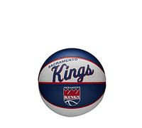 WILSON Mini Ballon de Basket TEAM RETRO, SACRAMENTO KINGS, Extérieur, Caoutchouc, Taille : MINI