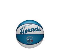 Wilson Mini Basketball TEAM RETRO, CHARLOTTE HORNETS, Extérieur, Caoutchouc, Taille: 3