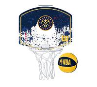 Wilson Mini panier de basket NBA Team Mini Hoop plastique bleu Denver Nuggets