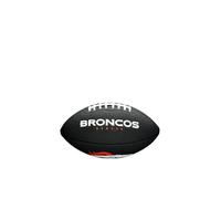 Wilson Mini NFL Team Soft Touch; Ballon de Football Américain, Adhérence Confiante et un Toucher Doux, Pour Extérieur, Équipe: Denver Broncos, Couleur: Noir, Taille Mini