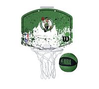 Wilson Mini Panier de Basket, Hoop NBA TEAM MINI HOOP, BOSTON CELTICS, plastique, Noir