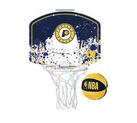 Wilson Mini Panier de Basket, Hoop NBA TEAM MINI HOOP, INDIANA PACERS, plastique, Noir
