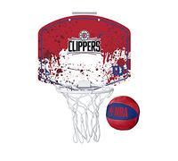Wilson Mini Panier de Basket, Hoop NBA TEAM MINI HOOP, LOS ANGELES CLIPPERS, plastique