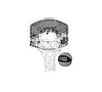 Wilson Mini Panier de Basket, Hoop NBA TEAM MINI HOOP, SAN ANTONIO SPURS, plastique, Noir