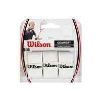 WILSON Mixte Pro Wh Squash Overgrip, White/Black, Taille Unique EU